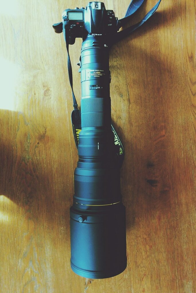 mine is bigger than yours #cameraporn #800mm #Nikon D700