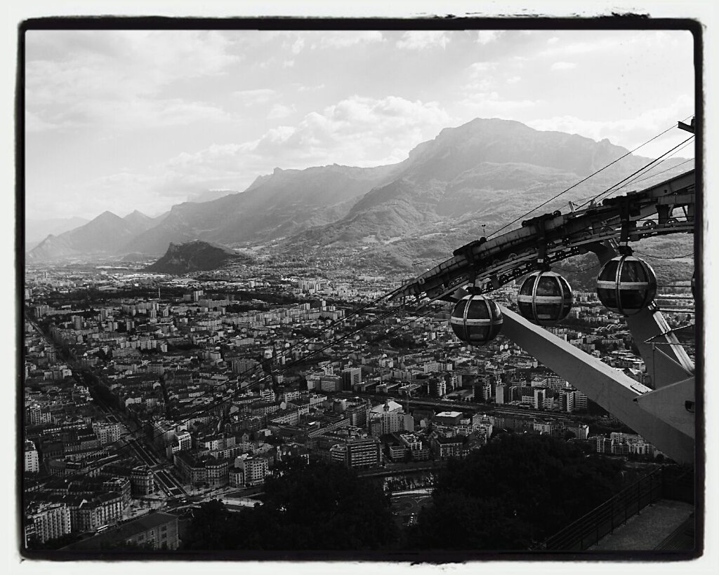 Les bulles #mountains #labastille #Grenoble #Black & White #The Great Outdoors - 2016 EyeEm Awards