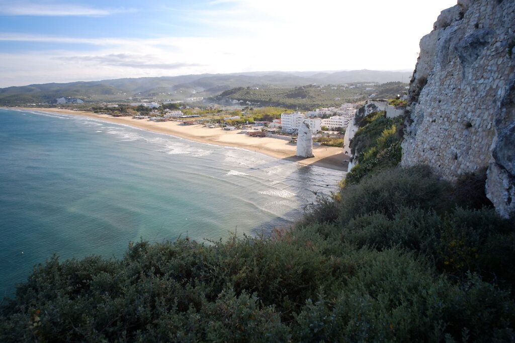 view from the old town of Vieste #sea #Cliffs